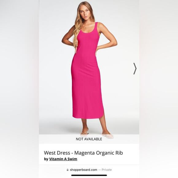 Vitamin A West Organic Rib Tank Dress - Picture 1 of 5